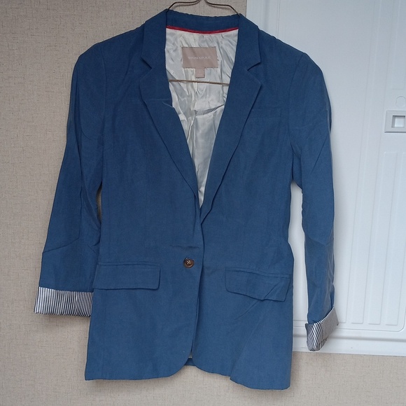 Banana Republic Blue Woman's Blazer- Size 9 - Picture 1 of 6